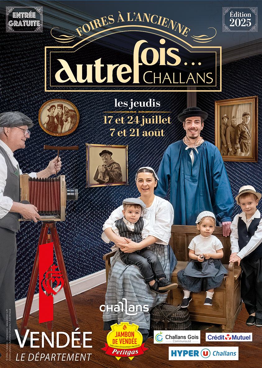 Affiche Autrefois Challans 2025 tarif, date, hoaires et lieu concours aluette.
